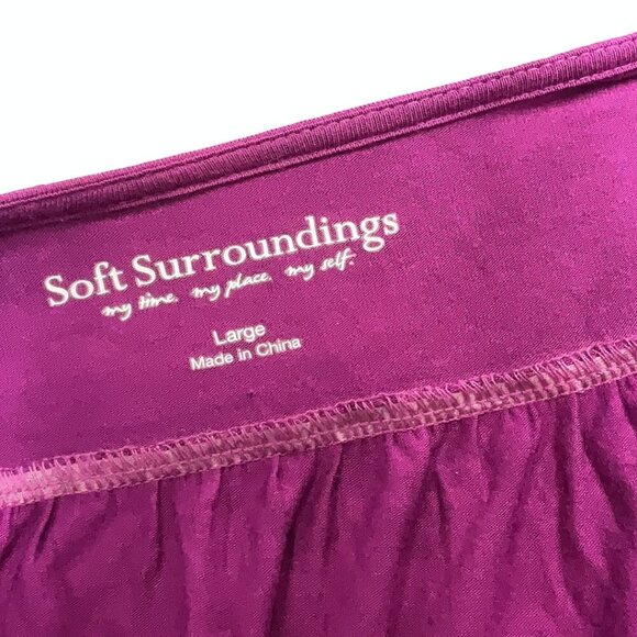 Soft Surroundings Purple Tunic Cardigan – Open Front, Relaxed Fit, Long Sleeve L - Picture 3 of 4